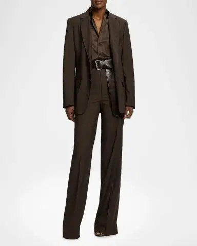 Ralph Lauren Collection Cameron II Straight Fit Charmeuse Shirt | Thumbnail 2 Ralph Lauren Collection Cameron II Straight Fit Charmeuse Shirt | Thumbnail 2
