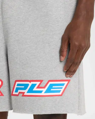 PURPLE Men's Turbo Type Logo Fleece Shorts | Thumbnail 5