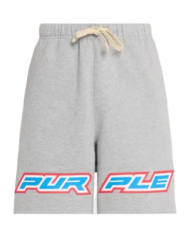 PURPLE Men's Turbo Type Logo Fleece Shorts | Thumbnail 1