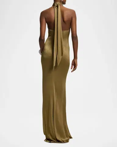 Ralph Lauren Collection Kelsie Metallic Jersey Evening Dress | Thumbnail 3 Ralph Lauren Collection Kelsie Metallic Jersey Evening Dress | Thumbnail 3