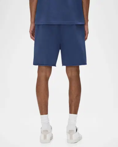 PURPLE Men's Cotton Fleece Smudge-Logo Shorts | Thumbnail 3 PURPLE Men's Cotton Fleece Smudge-Logo Shorts | Thumbnail 3