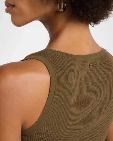 Max Mara Scoop-Neck Ribbed Tank Top | Thumbnail 4 Max Mara Scoop-Neck Ribbed Tank Top | Thumbnail 4