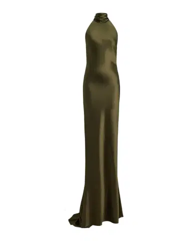 Ralph Lauren Collection Chilton Satin Evening Dress | Thumbnail 1 Ralph Lauren Collection Chilton Satin Evening Dress | Thumbnail 1