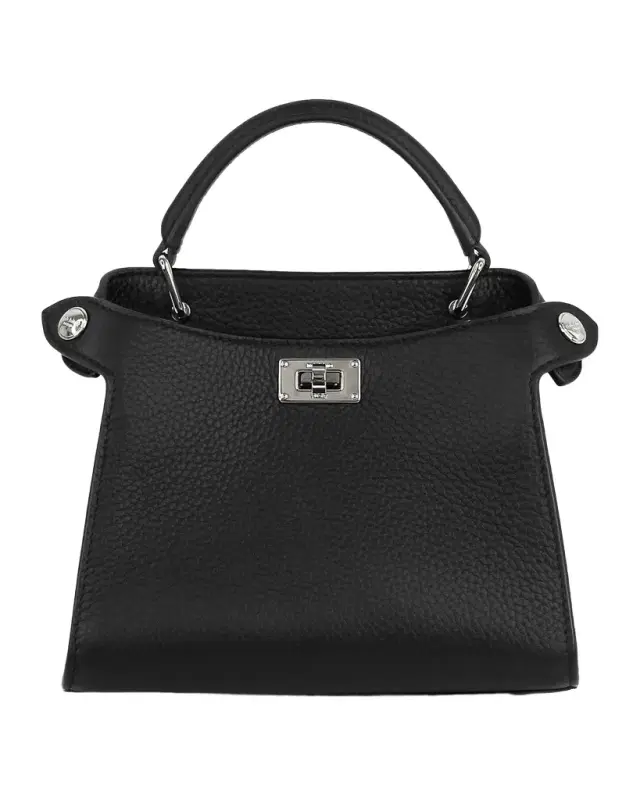 Lutece Nano Grained Leather Top-Handle Bag