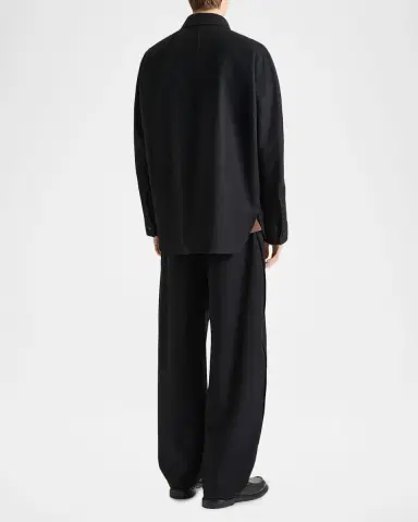 Givenchy Men's Wool Flannel Straight-Leg Trousers | Thumbnail 2