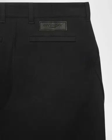 Givenchy Men's Wool Flannel Straight-Leg Trousers | Thumbnail 3