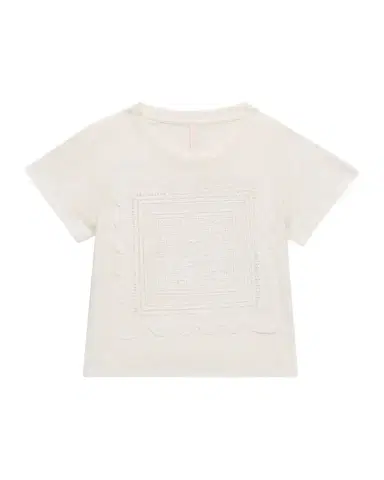 Zimmermann Girl's Solstice Applique Linen-Cotton T-Shirt | Thumbnail 1 Zimmermann Girl's Solstice Applique Linen-Cotton T-Shirt | Thumbnail 1