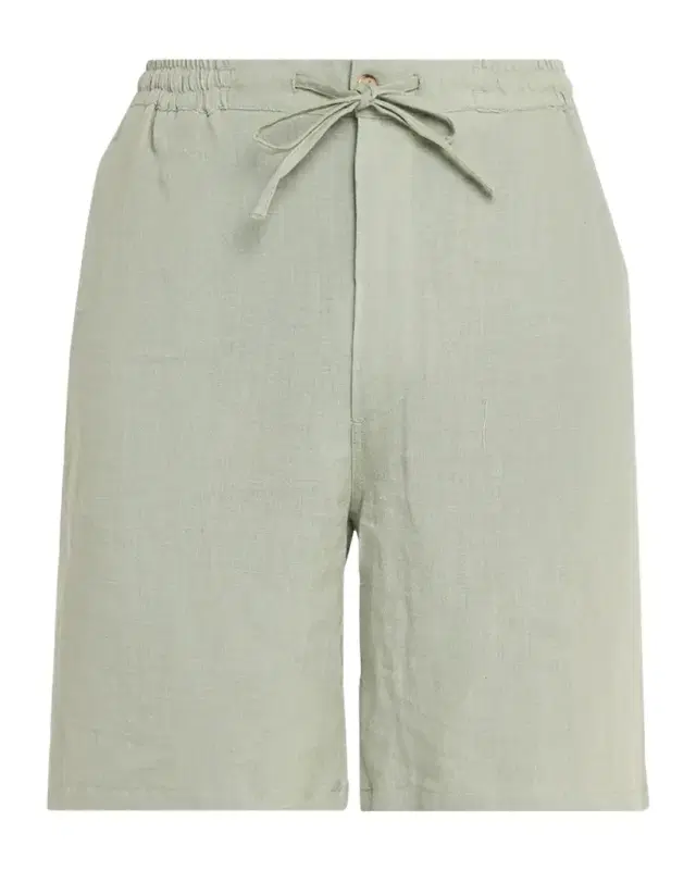 Men 's Linen Stretch Drawstring Shorts
