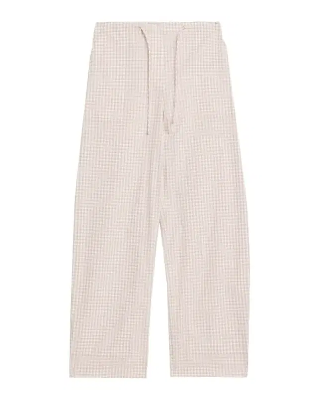 Gingham Drawstring Pants