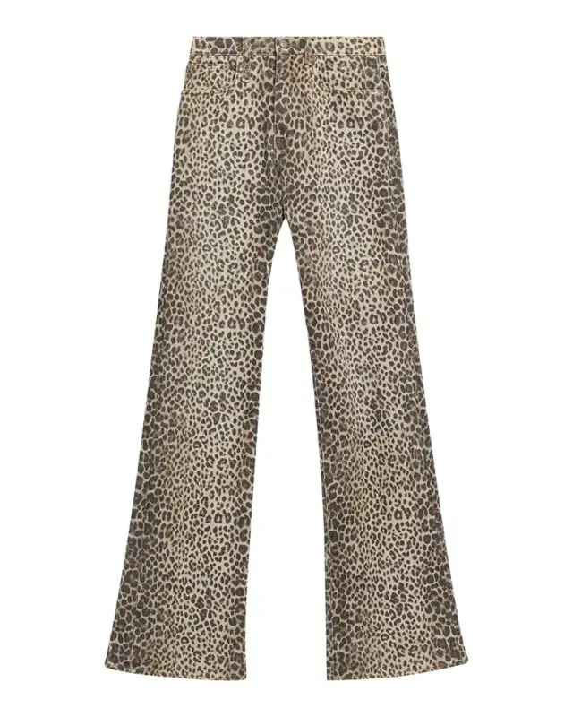 Jane Wide-Leg Leopard Jeans