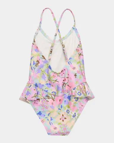 Zimmermann Girl's Solstice Frill One-Piece Swimsuit, Size 1-12 | Thumbnail 2