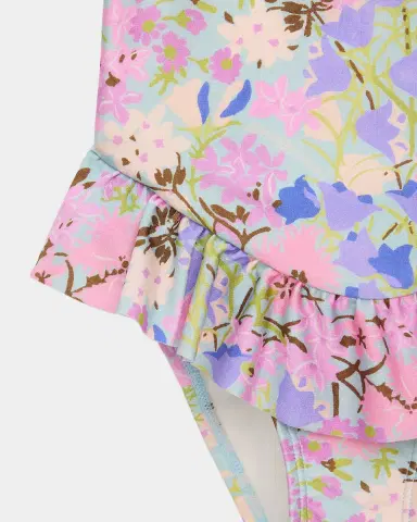 Zimmermann Girl's Solstice Frill One-Piece Swimsuit, Size 1-12 | Thumbnail 3