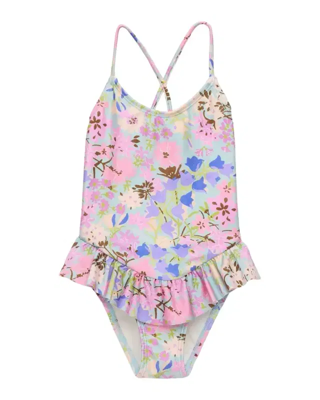 Zimmermann Girl 's Solstice Frill One-Piece Swimsuit, Size 1-12