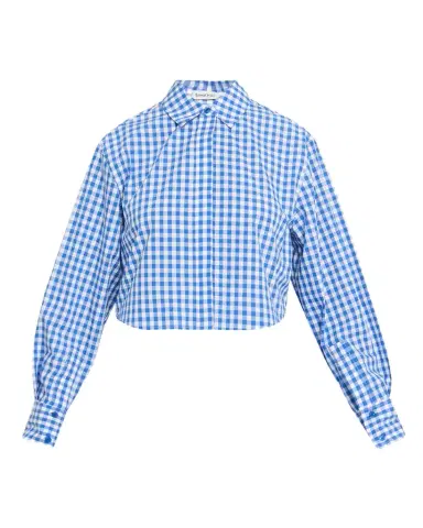 Simkhai Renata Cropped Gingham Shirt | Thumbnail 1 Simkhai Renata Cropped Gingham Shirt | Thumbnail 1