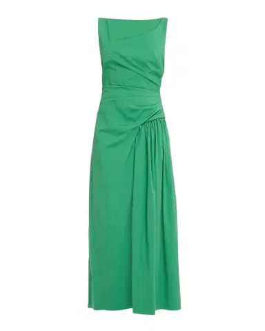 Lela Rose Cotton Poplin Asymmetrical Flounce Dress | Thumbnail 1