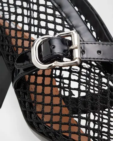 Alaïa 55mm Fishnet Ballerina Pumps | Thumbnail 5 Alaïa 55mm Fishnet Ballerina Pumps | Thumbnail 5