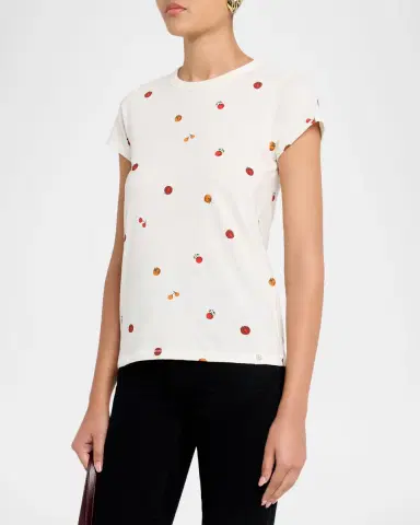 rag & bone All Over Tomato Baby Tee | Thumbnail 4 rag & bone All Over Tomato Baby Tee | Thumbnail 4
