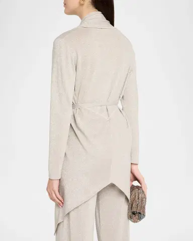 Kobi Halperin Tate Wrap-Front Shimmer Knit Sweater | Thumbnail 3 Kobi Halperin Tate Wrap-Front Shimmer Knit Sweater | Thumbnail 3