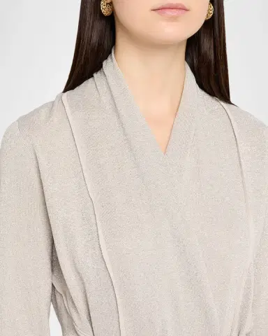 Kobi Halperin Tate Wrap-Front Shimmer Knit Sweater | Thumbnail 5 Kobi Halperin Tate Wrap-Front Shimmer Knit Sweater | Thumbnail 5