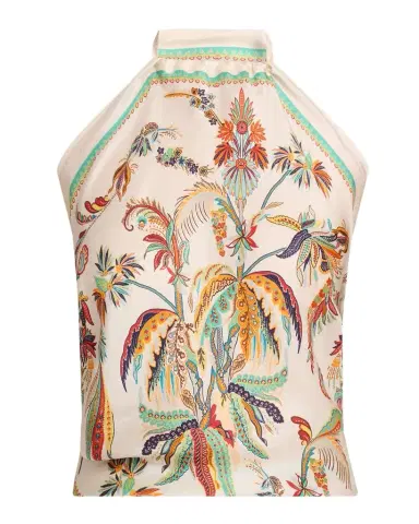 Etro Silk Halter Triangle Top | Thumbnail 1 Etro Silk Halter Triangle Top | Thumbnail 1