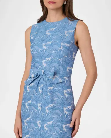 Shoshanna Loren Sleeveless Floral Jacquard Gown | Thumbnail 4