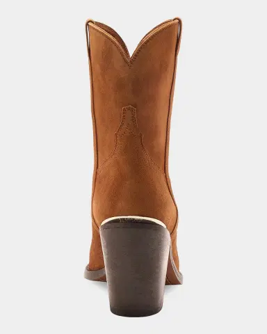 Partlow Leigh Anne Suede Western Ankle Booties | Thumbnail 4