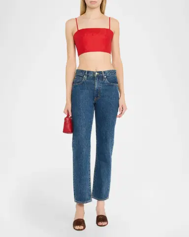 Staud Federico Linen Crop Top | Thumbnail 2 Staud Federico Linen Crop Top | Thumbnail 2