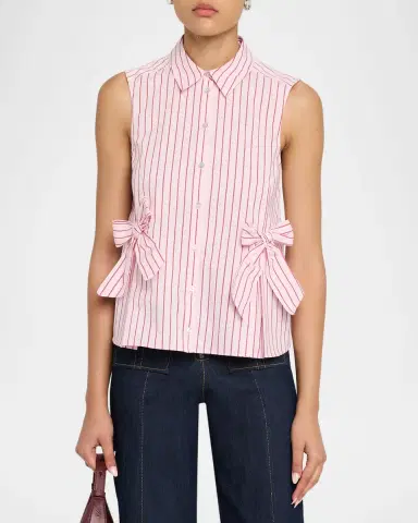 Cinq à Sept Jill Rose Stripe Top | Thumbnail 4