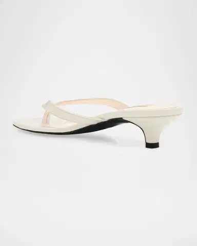 TOTEME 35mm Naplack Leather Kitten-Heel Thong Sandals | Thumbnail 3 TOTEME 35mm Naplack Leather Kitten-Heel Thong Sandals | Thumbnail 3