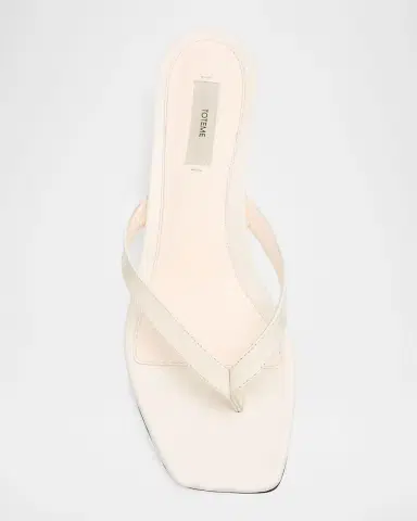 TOTEME 35mm Naplack Leather Kitten-Heel Thong Sandals | Thumbnail 4 TOTEME 35mm Naplack Leather Kitten-Heel Thong Sandals | Thumbnail 4