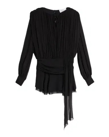GIUSEPPE DI MORABITO Draped Drop-Waist Silk Mini Dress | Thumbnail 1
