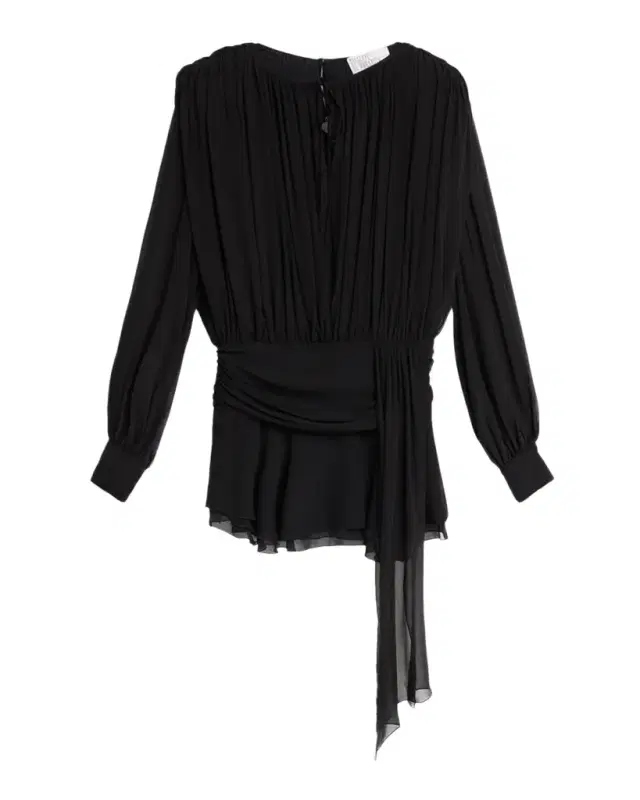 GIUSEPPE DI MORABITO Draped Drop-Waist Silk Mini Dress