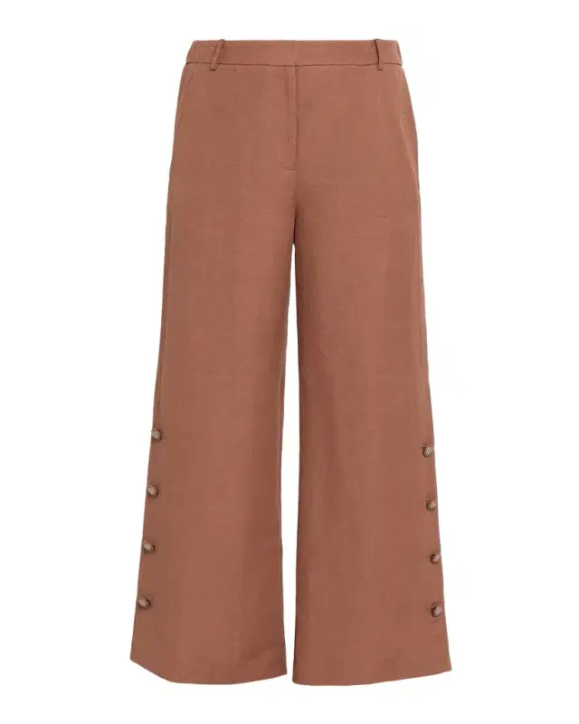 Kobi Halperin Remi Cropped Linen Pants