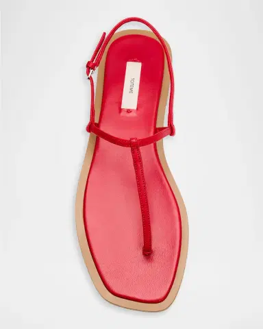 TOTEME Purist T-Strap Nappa Leather Sandals | Thumbnail 5 TOTEME Purist T-Strap Nappa Leather Sandals | Thumbnail 5