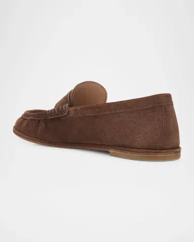 Stuart Weitzman Spencer Suede Penny Loafers | Thumbnail 4 Stuart Weitzman Spencer Suede Penny Loafers | Thumbnail 4