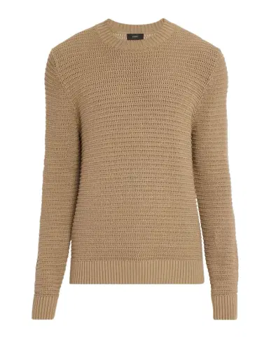 Vince Men's Cotton and Cashmere Crafted Texture Crewneck Sweater | Thumbnail 1
