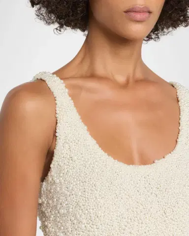 GIUSEPPE DI MORABITO Beaded Scoopneck Tank Top | Thumbnail 5