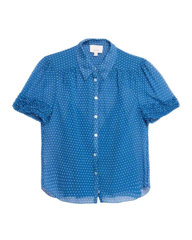 Galea Pindot Short-Sleeve Blouse
