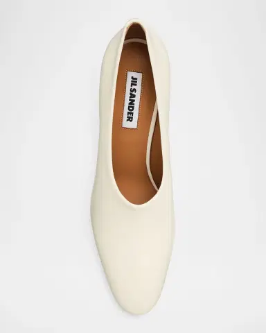 Jil Sander 75mm Lune Leather Pumps | Thumbnail 6