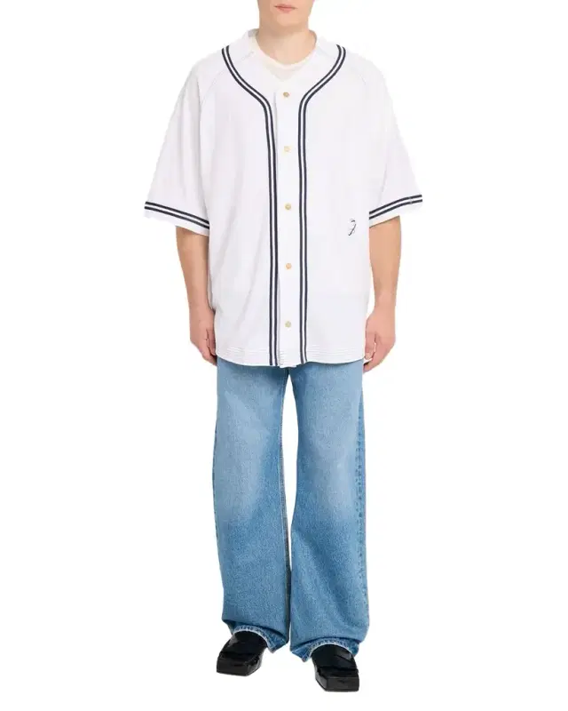 Men 's La Chemise Cotton and Hemp Baseball Shirt