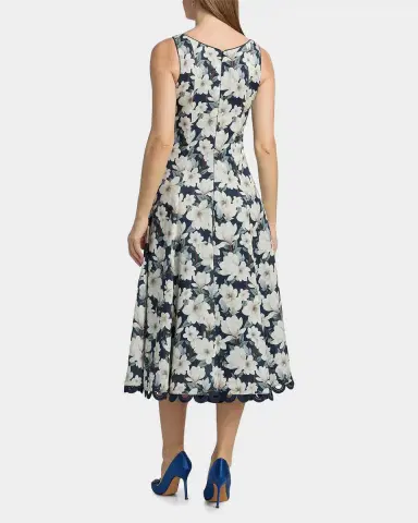 SACHIN & BABI Teresa Lace-Trim Floral Midi Dress | Thumbnail 3