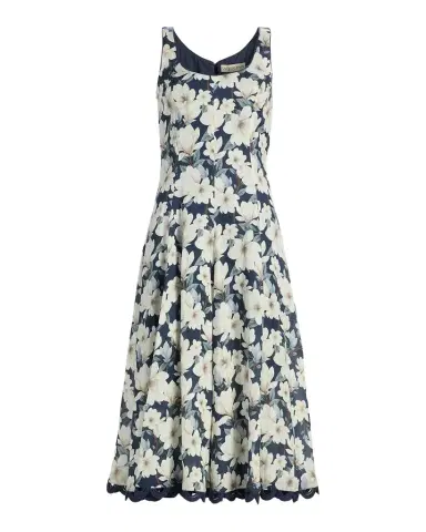 SACHIN & BABI Teresa Lace-Trim Floral Midi Dress | Thumbnail 1