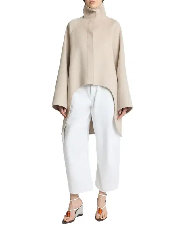 ALAÏA High-Low Cashmere Coat