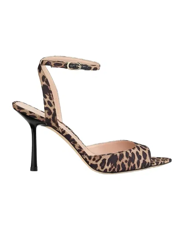 85mm Lexington Animal-Print Sandals