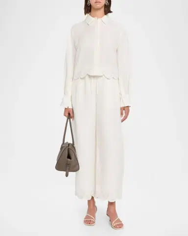 Simkhai Ellison Embroidered Drawstring Pants | Thumbnail 2 Simkhai Ellison Embroidered Drawstring Pants | Thumbnail 2