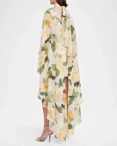 Ungaro Fiona Draped Floral-Print Mini Dress | Thumbnail 3 Ungaro Fiona Draped Floral-Print Mini Dress | Thumbnail 3