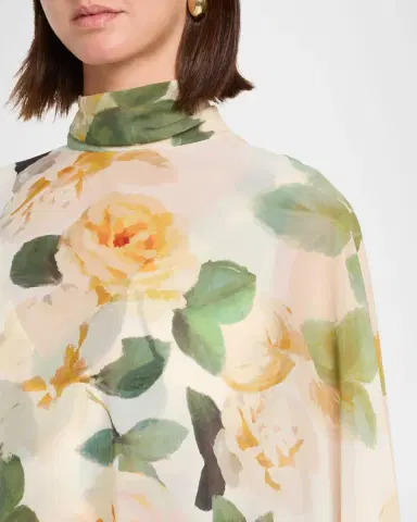 Ungaro Fiona Draped Floral-Print Mini Dress | Thumbnail 5 Ungaro Fiona Draped Floral-Print Mini Dress | Thumbnail 5