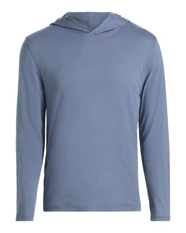 Men 's Fine Slub Double-Layer Cotton Hoodie