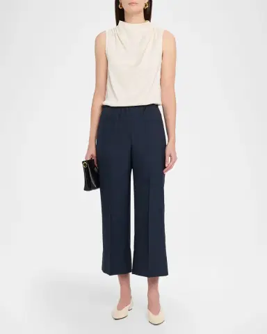 Theory Cropped Wide-Leg Pants | Thumbnail 2 Theory Cropped Wide-Leg Pants | Thumbnail 2