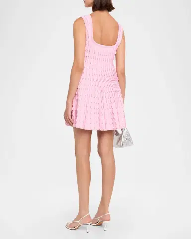 Simkhai Vanna Scalloped Knit Mini Dress | Thumbnail 3 Simkhai Vanna Scalloped Knit Mini Dress | Thumbnail 3
